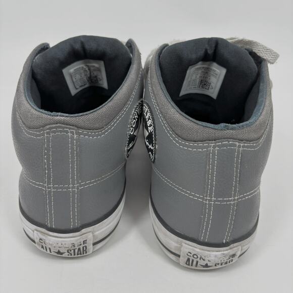 Converse All Star Chuck Taylor High Top Sneakers Shoes Mens 9 Gray Street - Picture 9 of 13